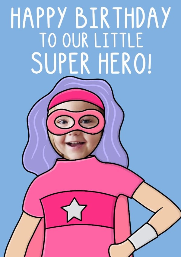 Cute Birthday Card - Superhero created by OhJaye