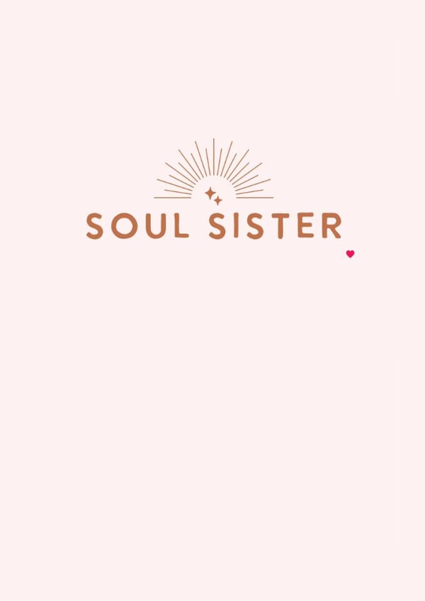 Minimalist Celestial Birthday Card For Female Friend - Stars - Soul Sister created by Peony & Pangolin