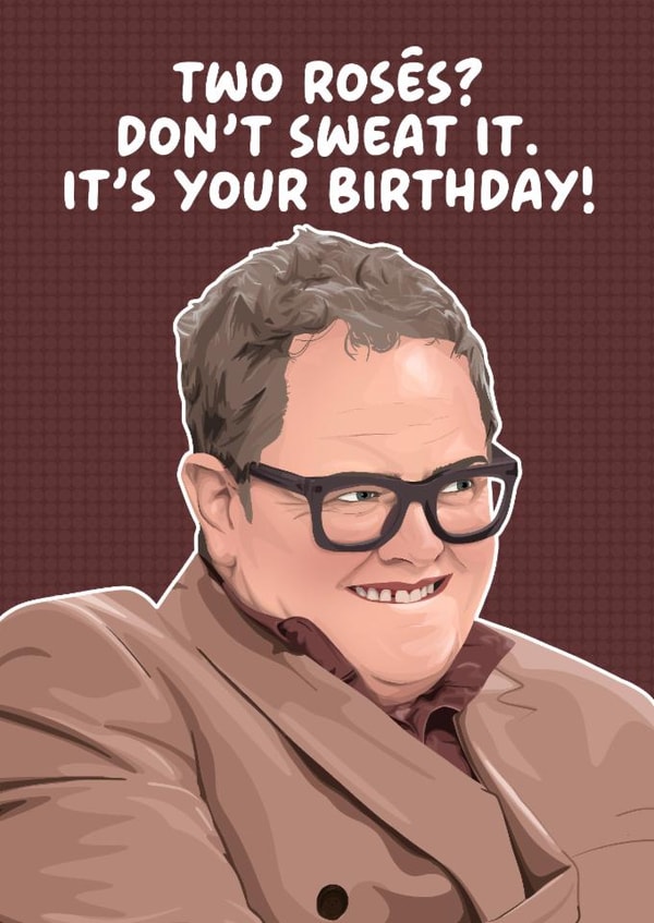 Funny Birthday Card - Alan Carr - The Traitors - Rosé created by Pink + Pip