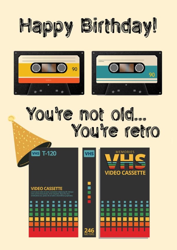 Retro Birthday created by Chasing Cards