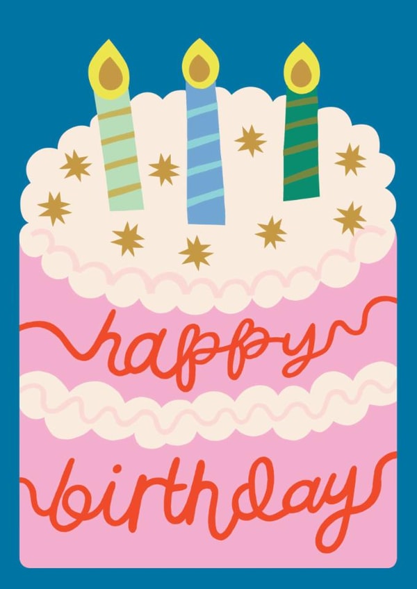 Classic Birthday Card - Pink Cake created by Raspberry Blossom