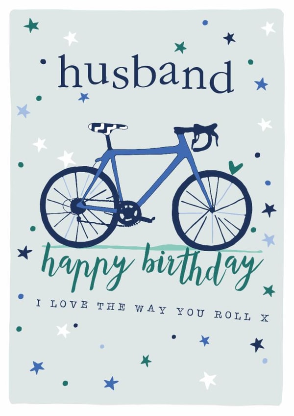 Traditional Birthday Card - For Husband - Bike created by Molly Mae