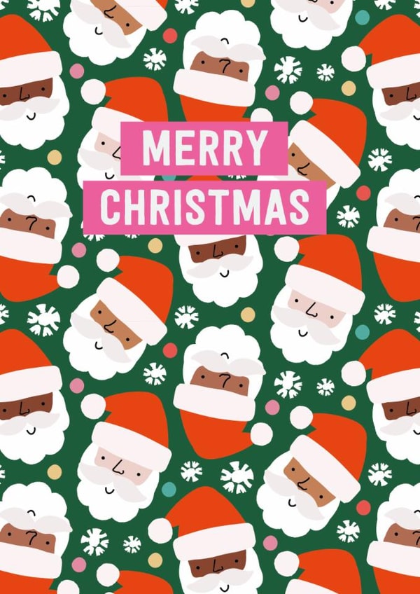 Classic Christmas Card - Cute Santas created by Mifkins