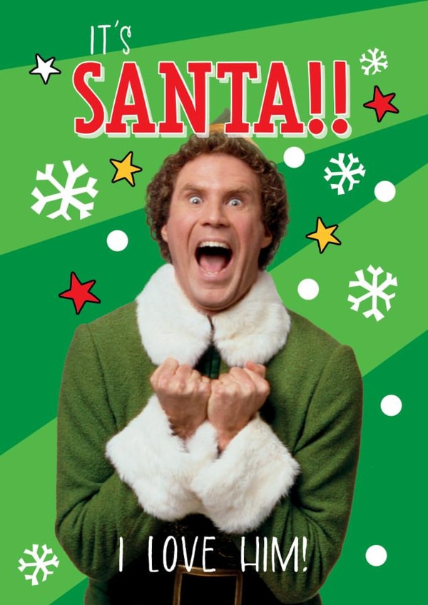 Funny Christmas Card – Elf It’s Santa – Iconic Will Ferrell Quote created by Danilo