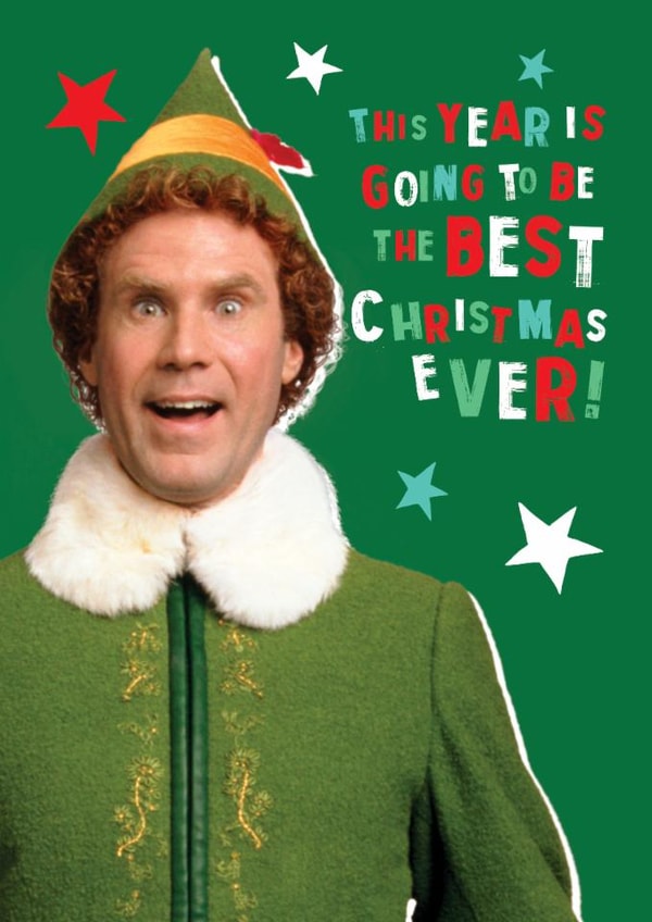 Funny Christmas Card – Elf Best Christmas Ever – Festive Film Design created by Danilo