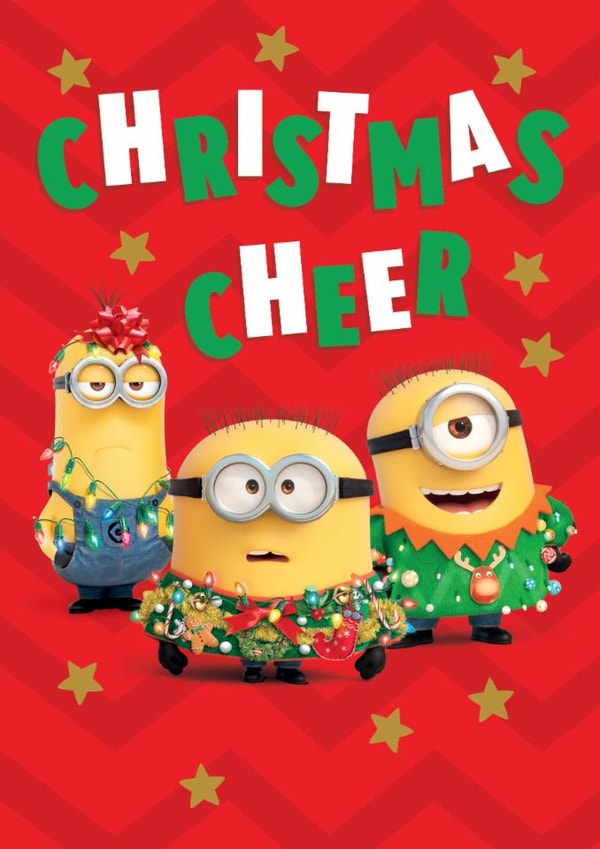 Funny Christmas Card – Minions Christmas Cheer – Festive Movie Design created by Danilo