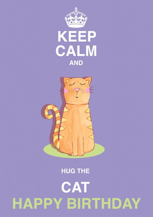 Cute Cat Birthday Card created by Siobhan at april rose