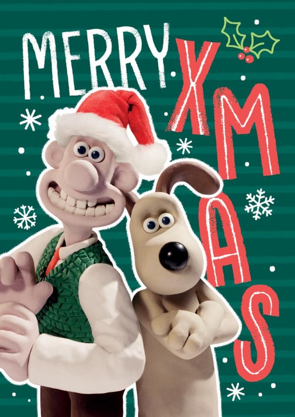 Funny Christmas Card – Wallace & Gromit Festive Design – Cracking Holiday Cheer created by Danilo