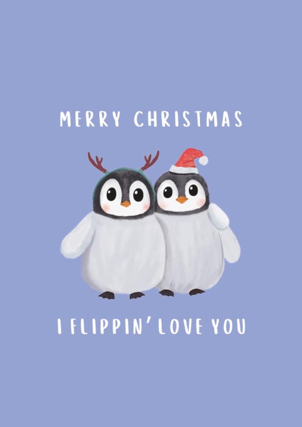 Cute Merry Christmas Card For Significant Other - For Best Friend - Love You created by BYANIKA