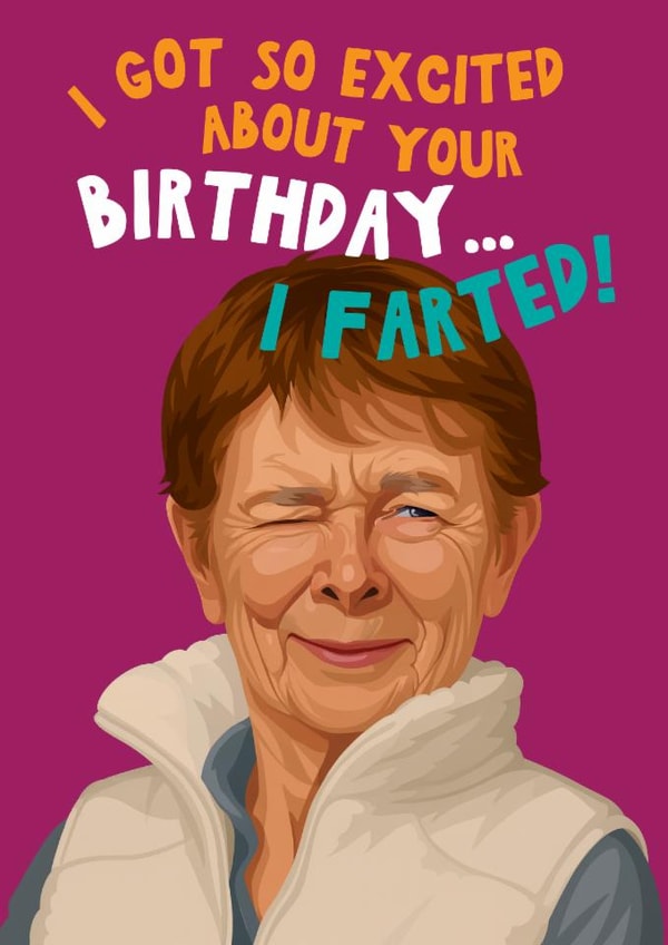 Funny Birthday Card - Celia Imrie - The Traitors created by Artsy Gift Co
