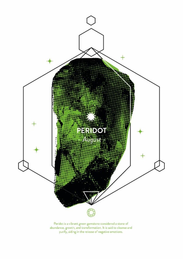 Glow Bright: Celebrate Your August with Peridot created by @theoddprint