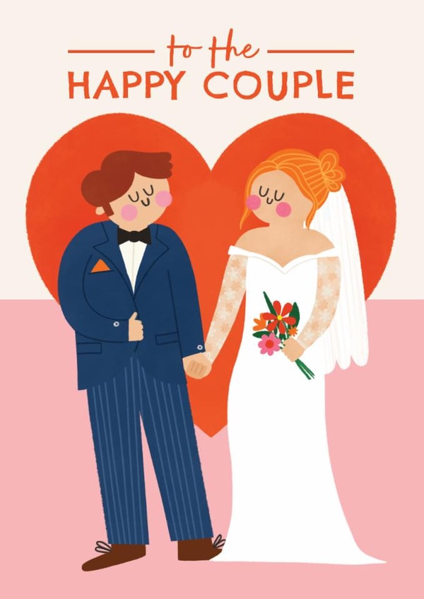 Cute Wedding Card - The Happy Couple created by AbiGoLucky