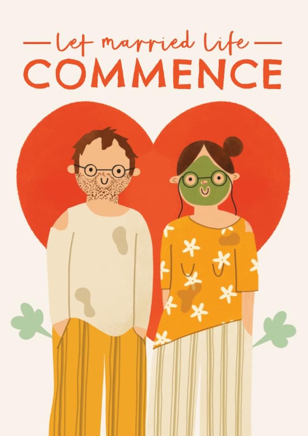 Funny Engagement/Wedding Card - Married Life created by AbiGoLucky