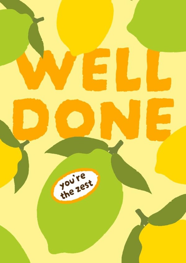 Classic Congratulations Card – You're The Zest created by JH Designs