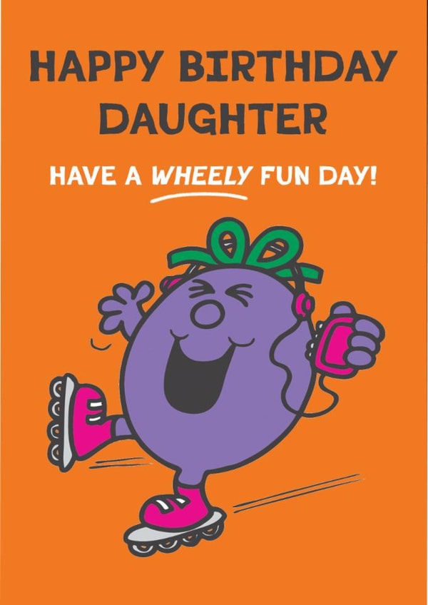 Cute Birthday Card - Little Miss Naughty - For Daughter created by Mr. Men