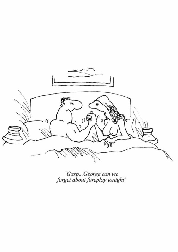 Funny Anniversary Card - Foreplay - Arm Wrestle created by Punch Limited