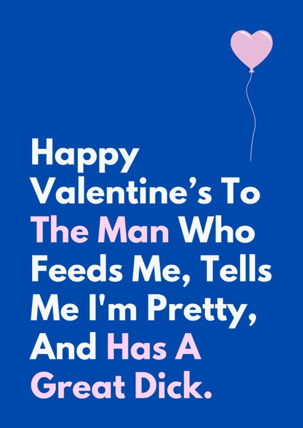 Rude Valentine's Day Card - Great Dick created by Sundiva Designs