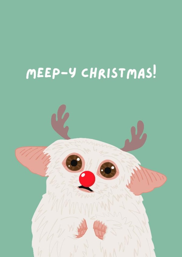 Funny Doctor Who Meep Christmas Card created by Jess
