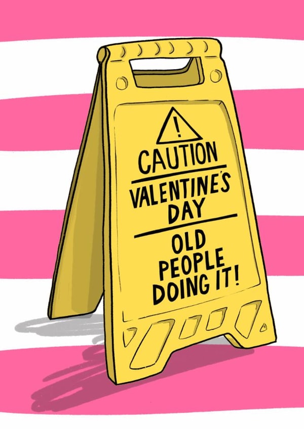 Funny Valentine’s Day Card - Old People Doing It - Sexy Card created by Running with Scissors