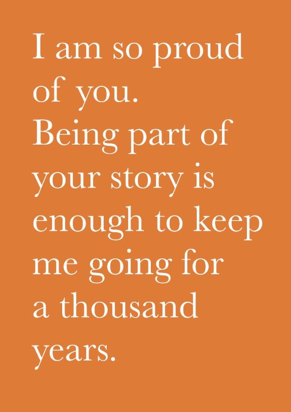 Heartfelt Love & Friendship Card - Proud Of You created by Pickled Prints