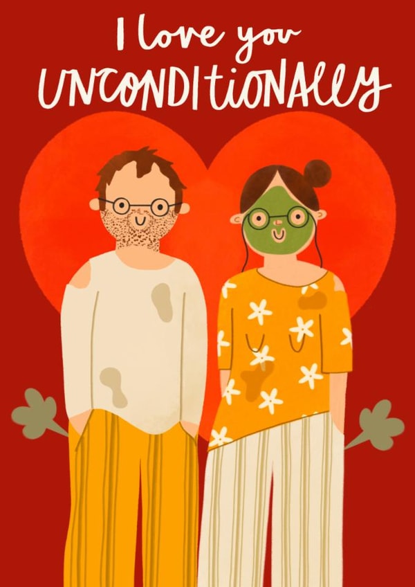 Funny Valentine's Day/Anniversary Card - Unconditional Love - Farting created by AbiGoLucky