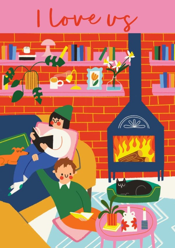 Cute Valentine's Day/Heartfelt Card - I Love Us - Books created by AbiGoLucky