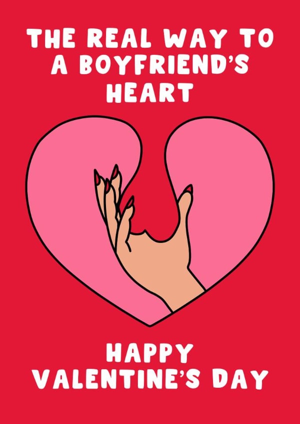 Rude Valentine’s Day Card - Balls created by Pink Peach Cards