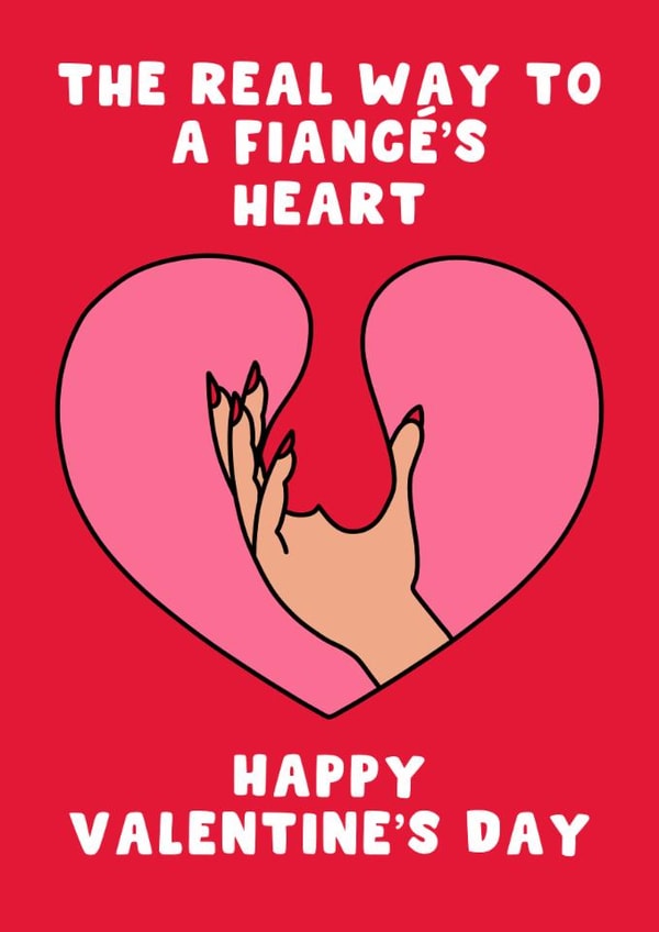 Rude Valentine's Day Card - Balls - Hand created by Pink Peach Cards