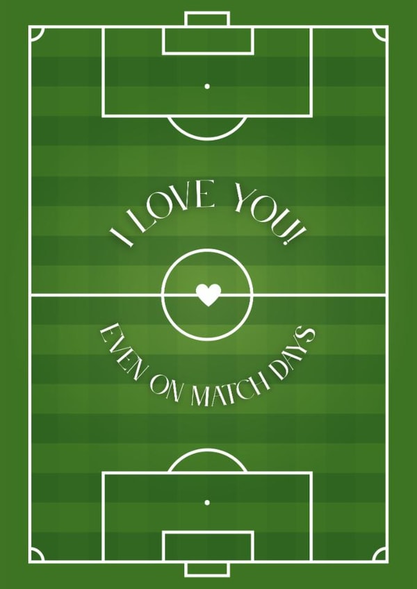 Funny Football Valentine’s Card For Husband or Boyfriend created by Blush Boulevard