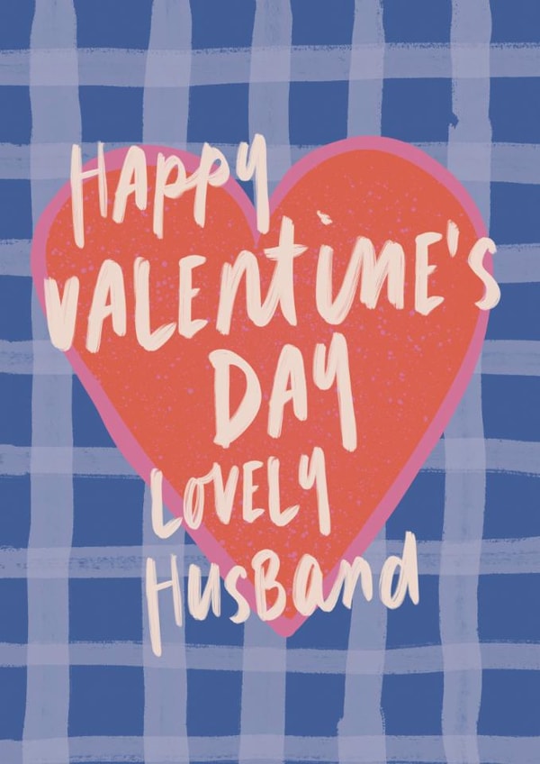 Classic Valentine's Day Card - For Husband - Heart created by Sweetlove Press