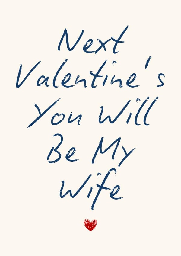 Classic Valentine's Day Card - Fiancée - Wife To Be created by Sundiva Designs