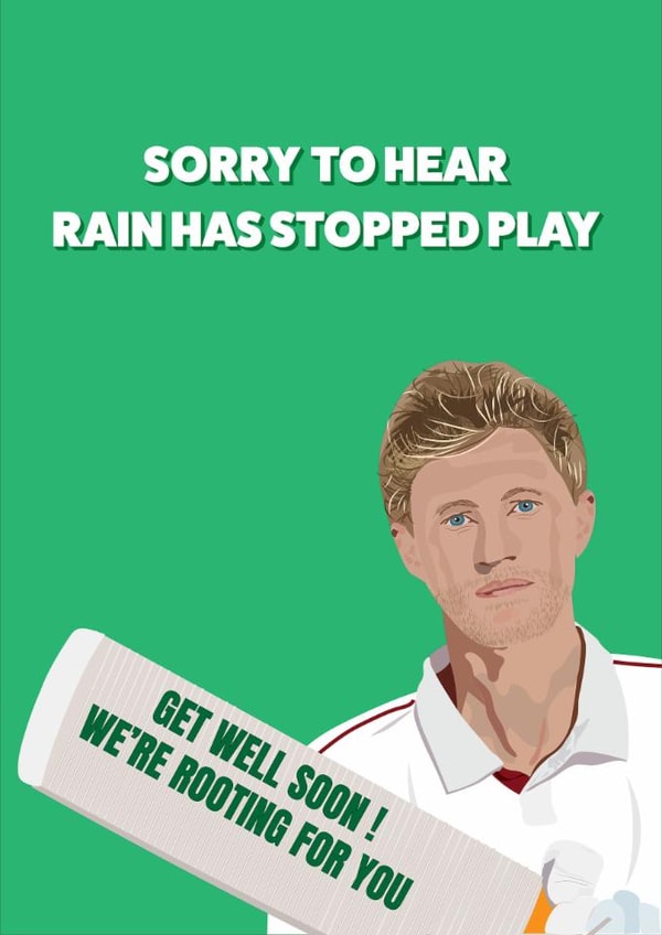 Get Well Card for a Cricket Fan - Rooting for You created by Incognito