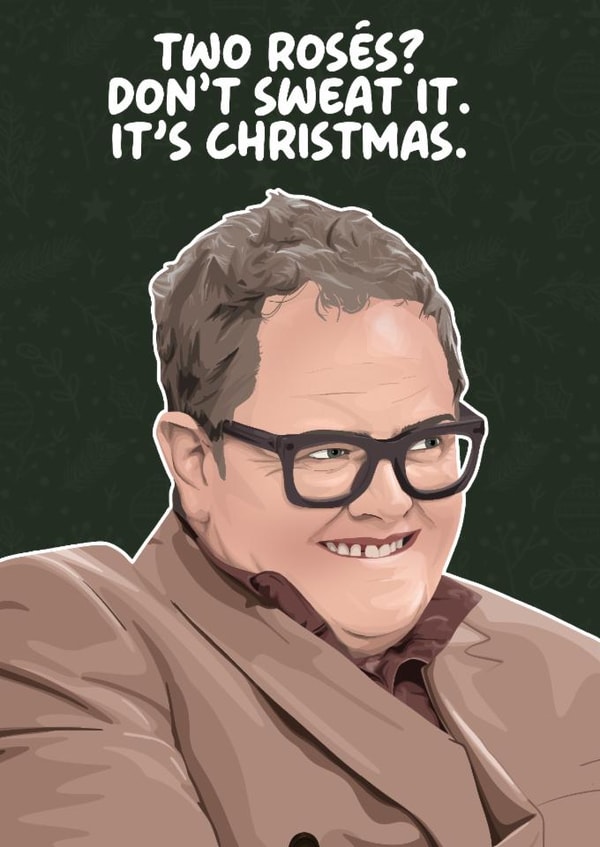 Funny Christmas Card - Alan Carr - Celebrity Traitors created by Pink + Pip
