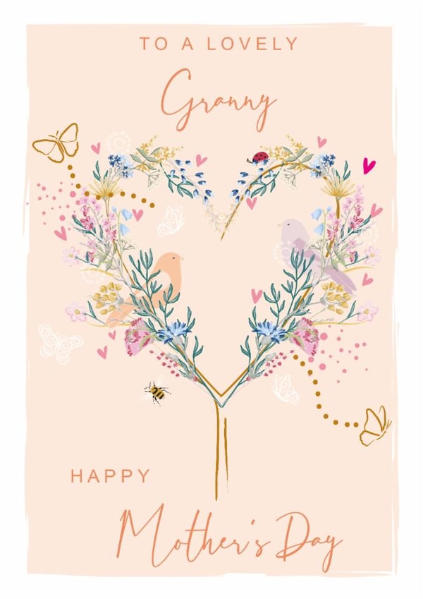 Traditional Mother's Day Card - For Granny - Love Heart Tree created by SABIVO Design by Sabina