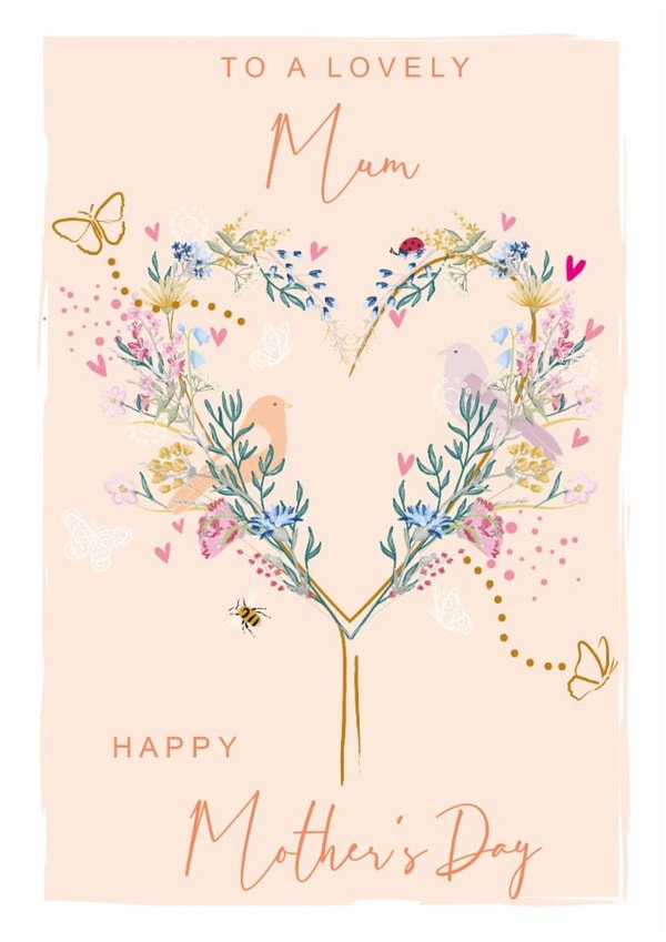 Pretty Mother's Day Card - For Mum - Love Heart Tree | thortful