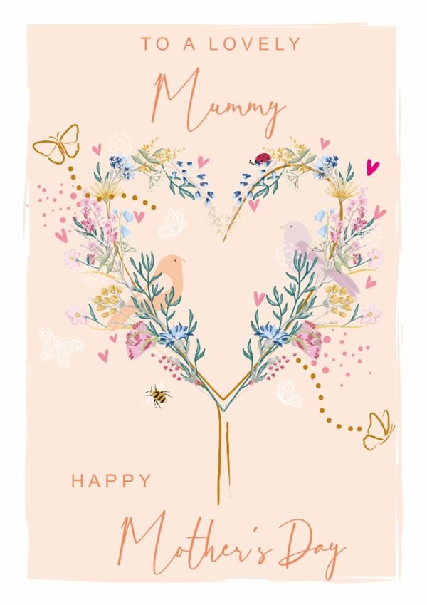 Pretty Mothers Day Card - For Mummy - Love Heart Tree | thortful
