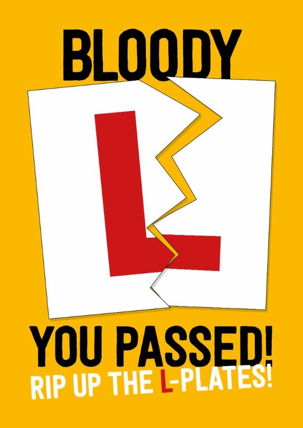 You Passed Your Driving Test Fun Card for New Drivers created by FurzePrints