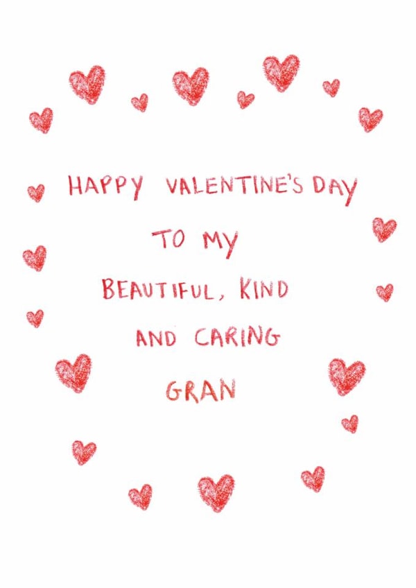 Cute Valentine’s Day Card - For Gran created by HCD Illustration