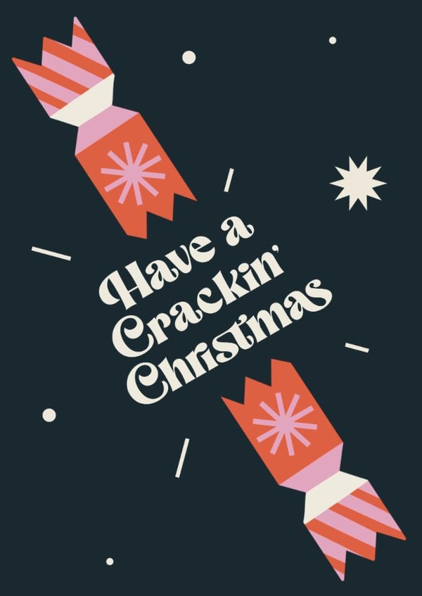 Classic Christmas Card - Crackin' Christmas created by Little Egret Design