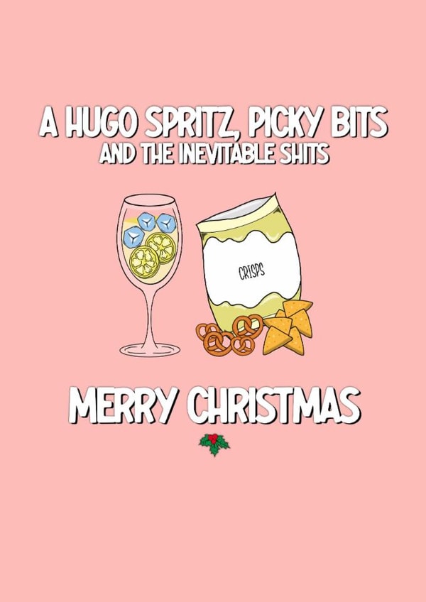 Crude Christmas Card - Hugo Spritz and Picky Bits created by fyou cards