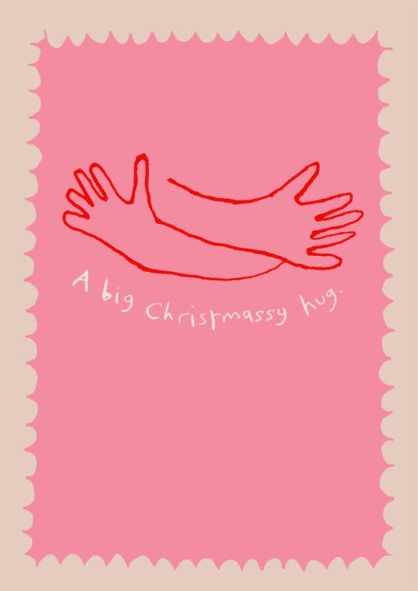Classic Christmas Card - Big Christmassy Hug created by Poet and Painter