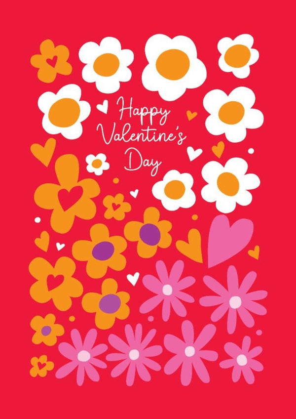 Pretty Valentine's Day Card - Flowers created by Happy Street