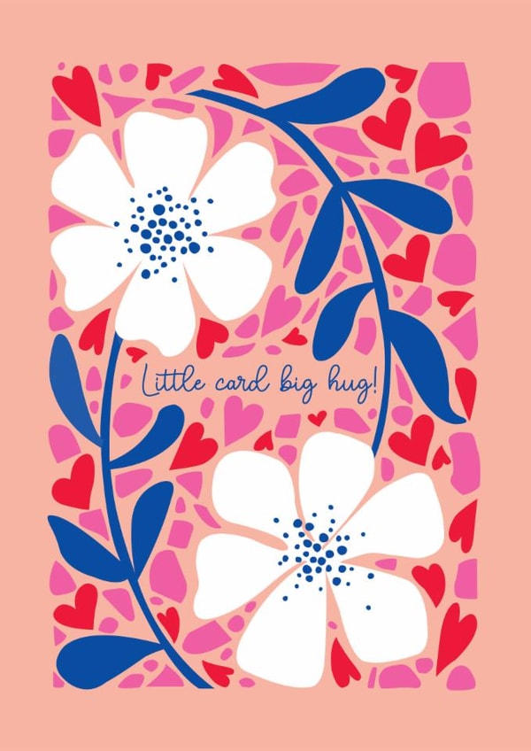 Pretty Valentine's Day Card - Big Hug created by Happy Street