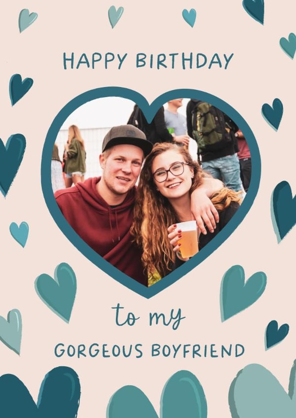 Classic Birthday Card - Gorgeous Boyfriend created by The Pattern Press