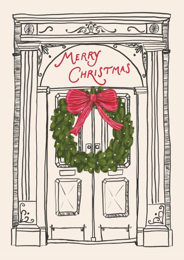 Classic Christmas Card - Festive Door created by Mallory McAfee