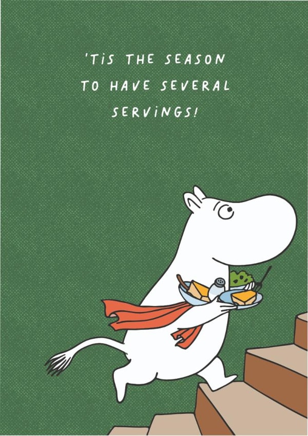 Funny Christmas Card - Several Servings - Moomin created by Moomin Characters