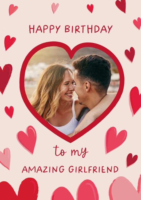 Classic Birthday Card - Amazing Girlfriend created by The Pattern Press