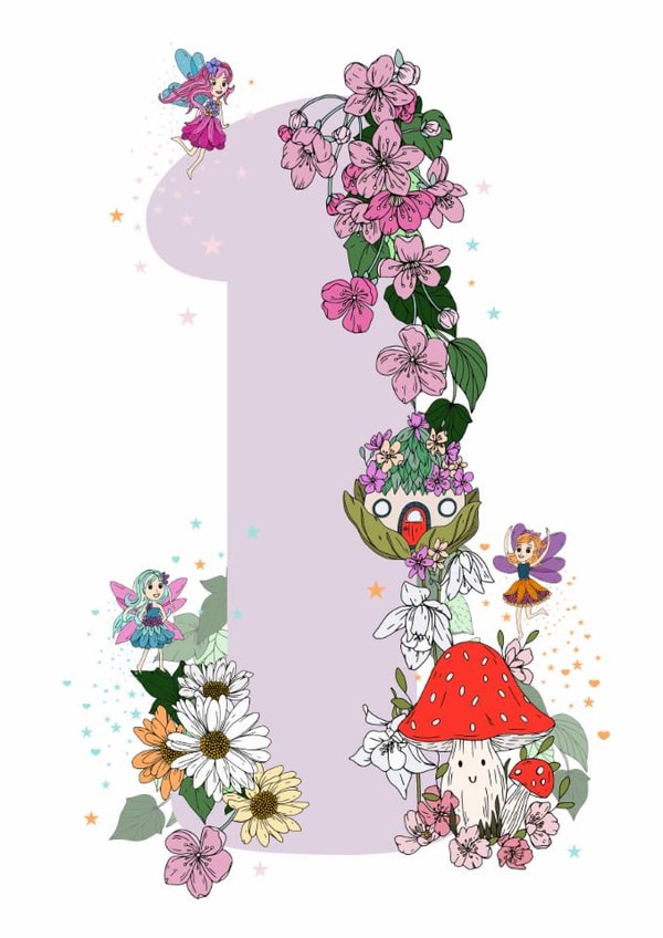 Fairy 1st Birthday Card created by Nelly & Gem