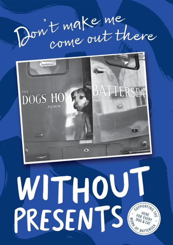 Funny Birthday Card - Cheeky Dog - Battersea Heritage History Card created by Cardology