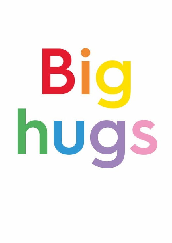 Classic Thinking Of You Card - Big Hugs created by Holly Hall